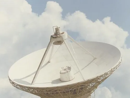 The North Liberty station for the U.S. National Science Foundation National Radio Astronomy Observatory.