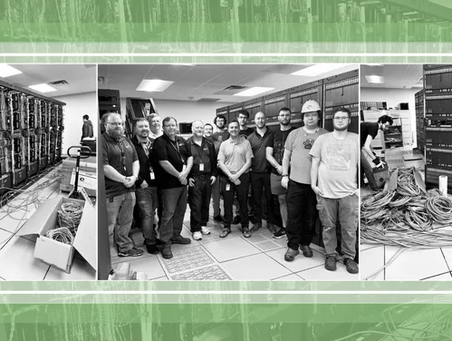 DMS Teardown in progress and crew pictures