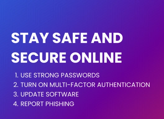 Four tips to stay safe online