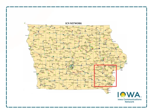 Map of Iowa