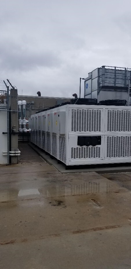 Final placement of chillers