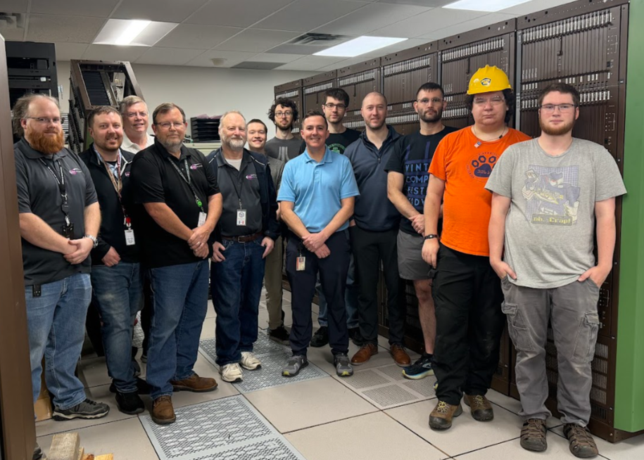 Group photo of everyone involved in the DMS Teardown including ICN crew