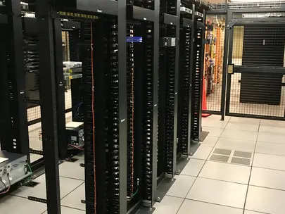 colocation racks in a data center